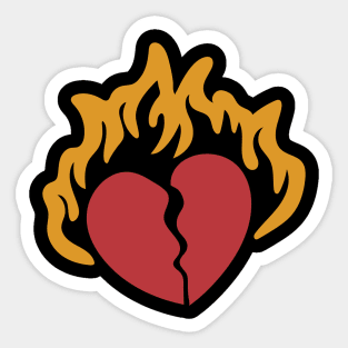 broken heart Sticker